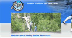 Desktop Screenshot of airdonkeyzipline.com